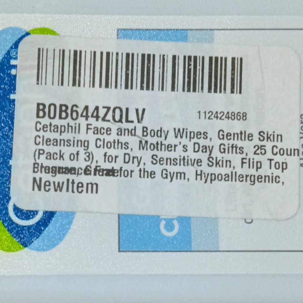 NIB Cetaphil‎ Gentle Skin cleansing Clothes Pre Moistened Wipes 25ct - Picture 3 of 3